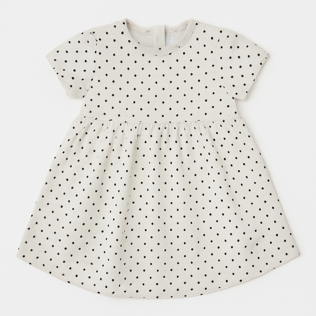 Bebi Haljina za devojčice DOTS SUMMER Black
