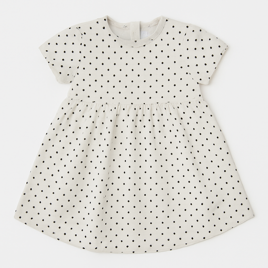 Bebi Haljina za devojčice DOTS SUMMER Black