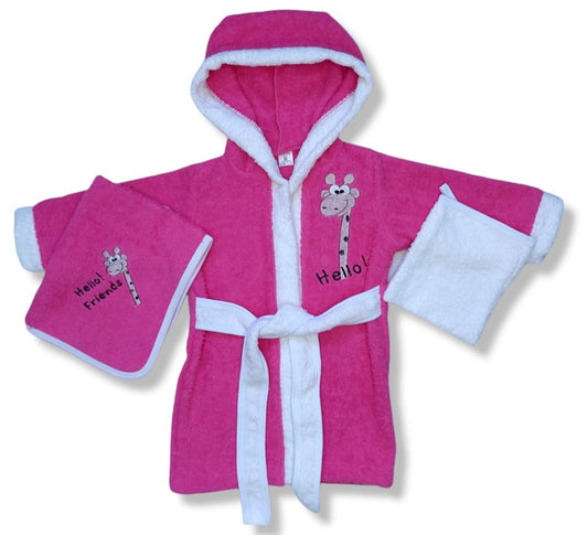 Bebi bade mantil set 535 PINK