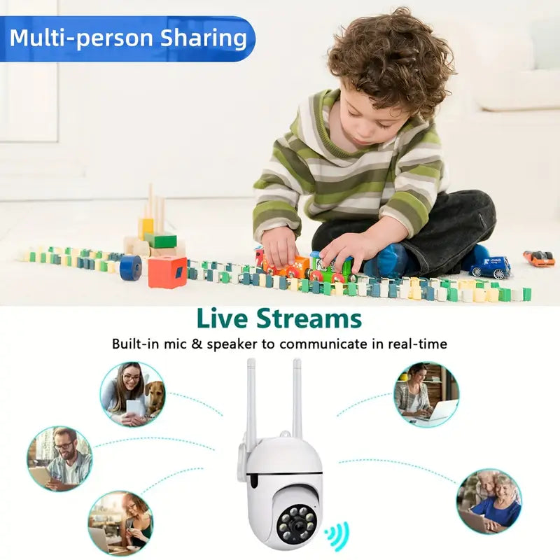 Bežična WiFi IP kamera 360 stepeni rotacija HD