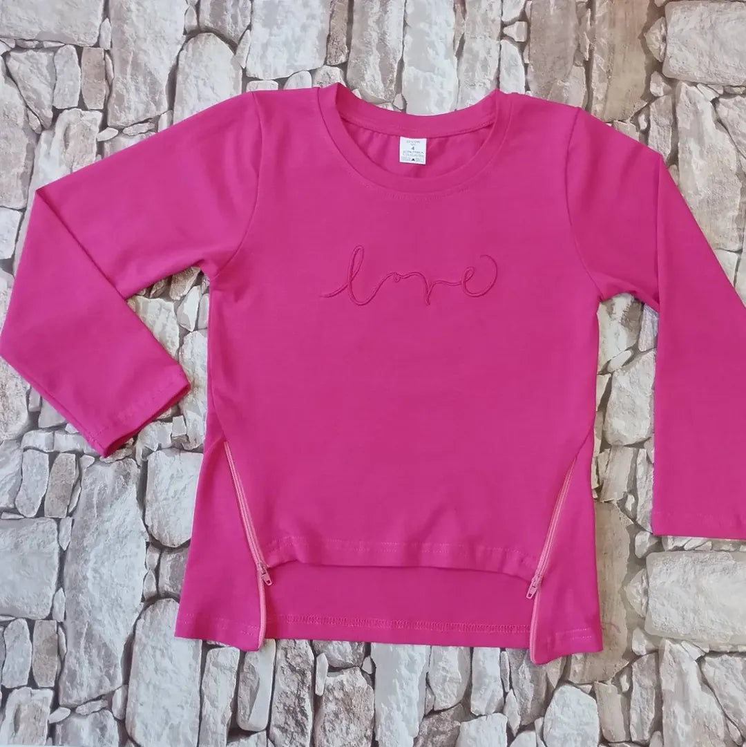 Bluza za devojčice PINK LOVE Design