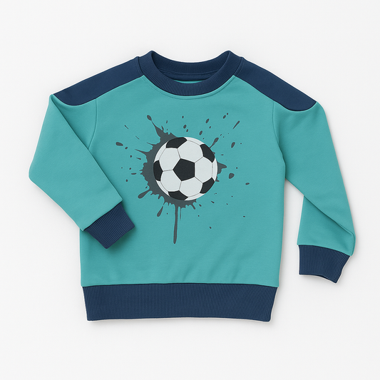 Dukserica za dečaka FOOTBALL blue