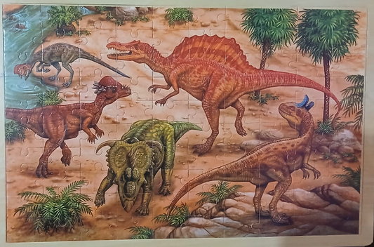 Dinosaurus slagalica 100dela DRVENA