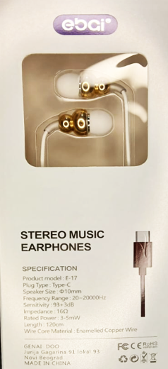 Ebai Slušalice sa USB-C kablom