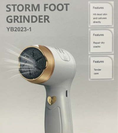 Električna turpija za pete Storm foot grinder za negu peta USB kablom YB-2023-1