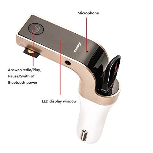 FM Transmitter + Bluetooth + Punjač za auto CARG7 – 3u1