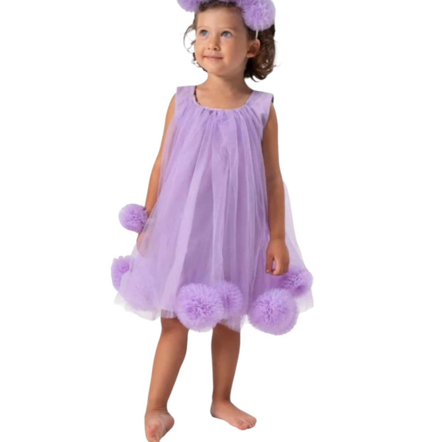 Haljina sa kapuljačom BEBE SUMMER 01 Purple