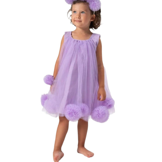 Haljina sa kapuljačom BEBE SUMMER 01 Purple