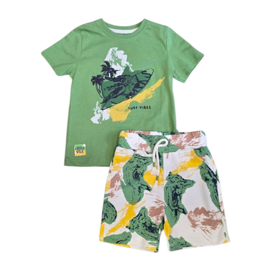 Komplet za dečake SURF green