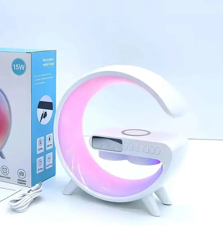 LED G-lampa sa zvucnikom i bezicnim punjacem 6u1 G11
