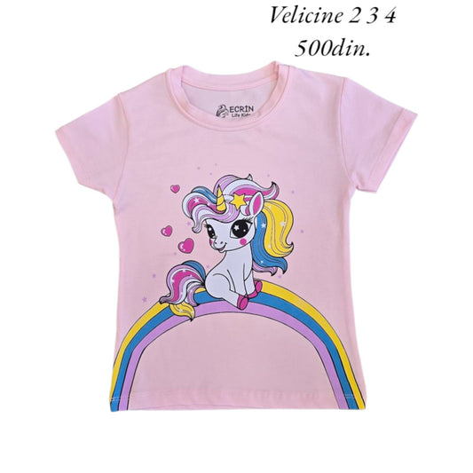Majica za devojčice PINK UNICORN
