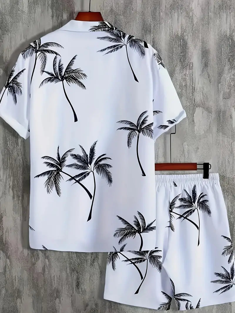 Muški komplet majica i šorc HAWAI WHITE