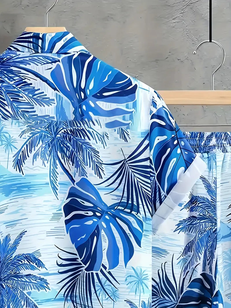 Muški komplet šorc i košulja HAWAI BLUE