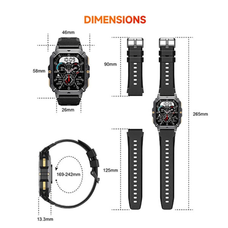 Oukitel BT101 crn Smart Watch Military