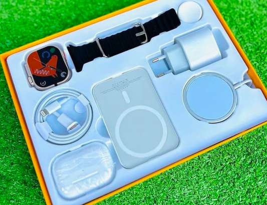 Pametni sat X10 ULTRA, bluetooth slušalice, bluethooth punjač, eksterna baterija, punjač i kabl