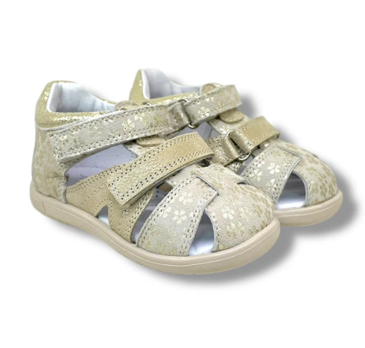 Sandale Todor beige flowers 591