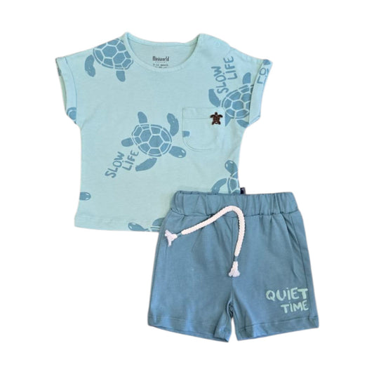 komplet za bebe QUIET TIME BLUE