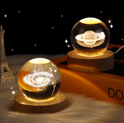 3D Crystal Ball noćno svjetlo