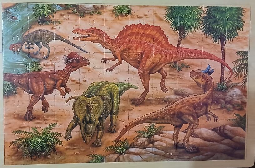 Dinosaurus slagalica 100dela DRVENA