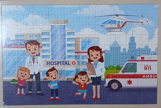 Hospital slagalica 100dela DRVENA