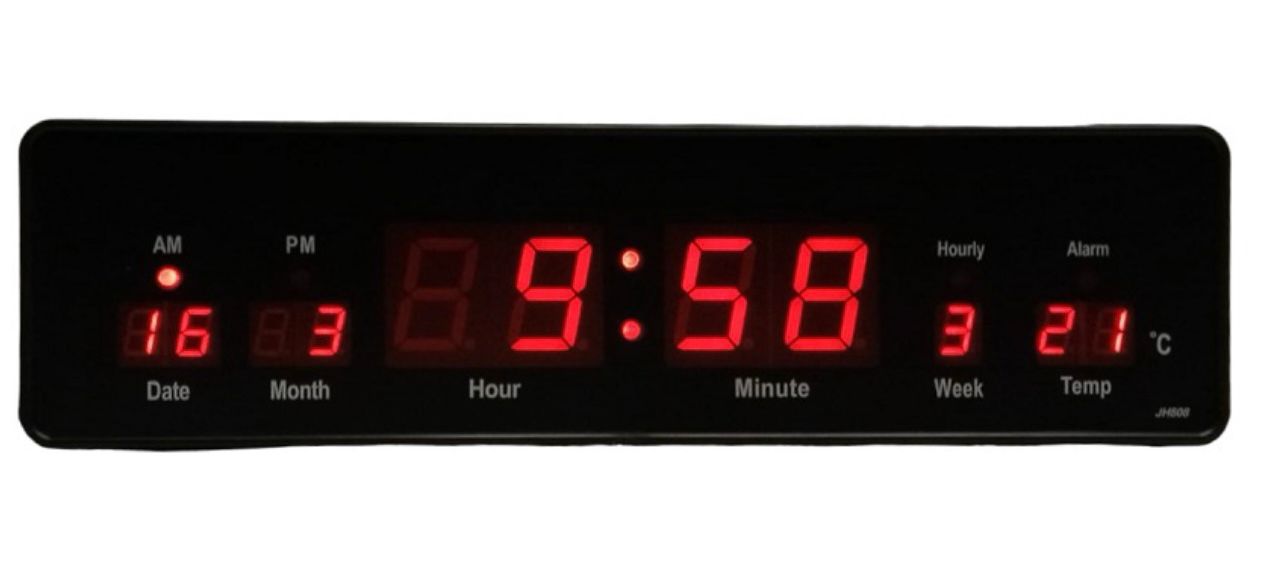 LED Sat-Digitalni sat with date and temperature display-digital Date