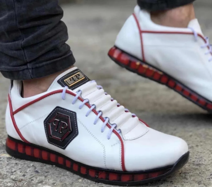Muške patike Luksuz 25 Philipp Plein SPEED WHITE