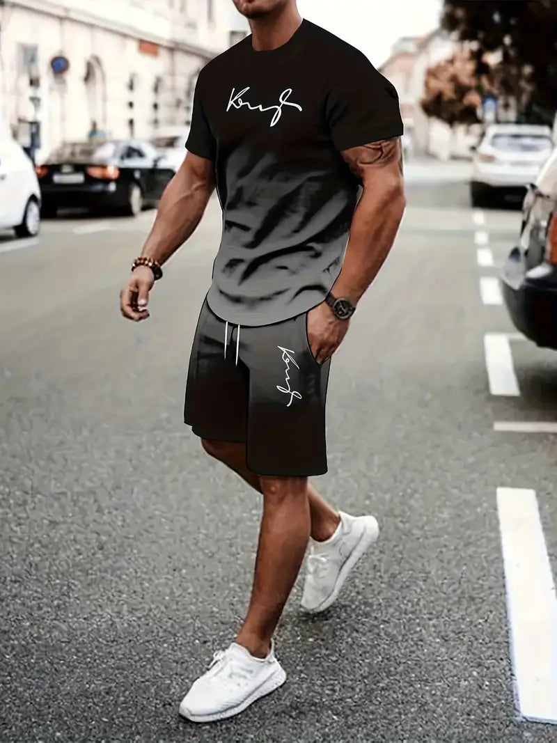 Muški komplet majica i šorc BLACK SHADES