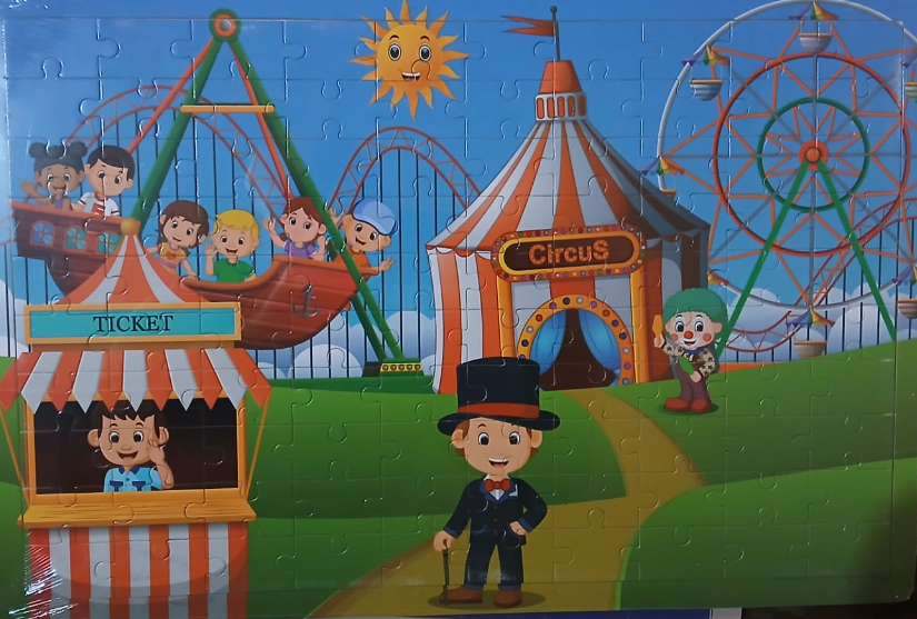 Slagalica 100dela DRVENA Cirkus